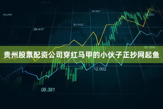 贵州股票配资公司穿红马甲的小伙子正抄网起鱼