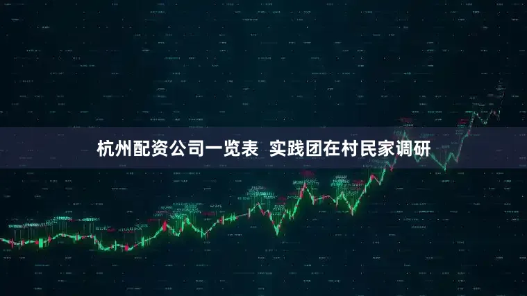 杭州配资公司一览表  实践团在村民家调研